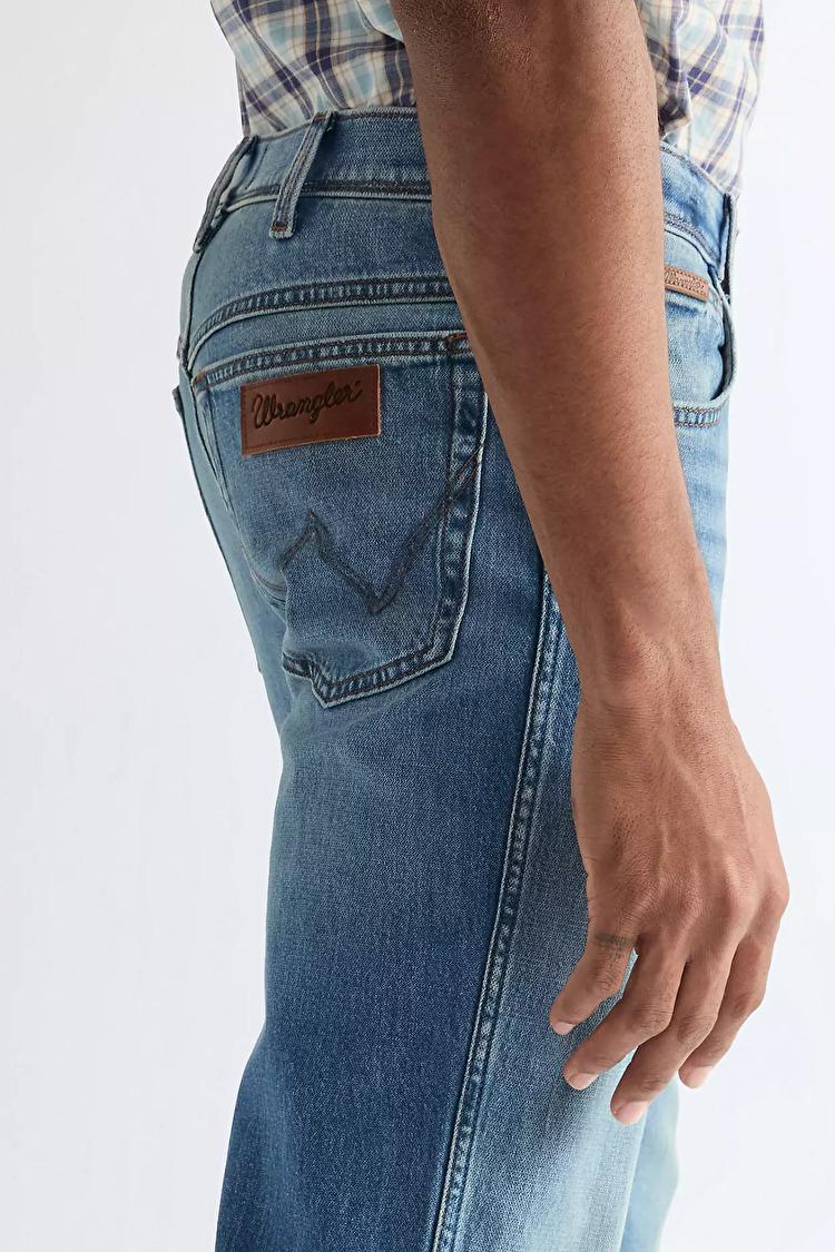 Джинси Wrangler Texas Regular Fit (112378690) Блакитний