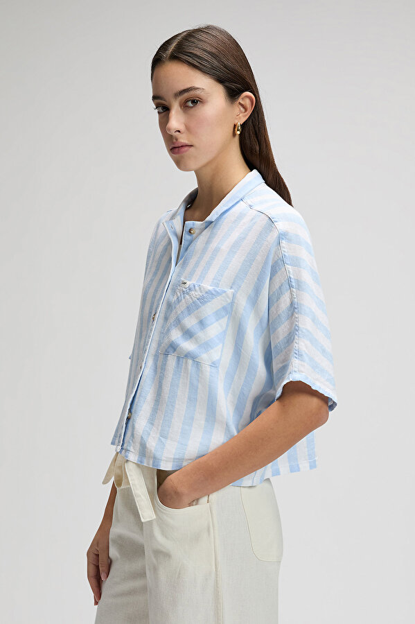 Рубашка LEE RESORT SHIRT Relaxed Fit (112378262) Голубой