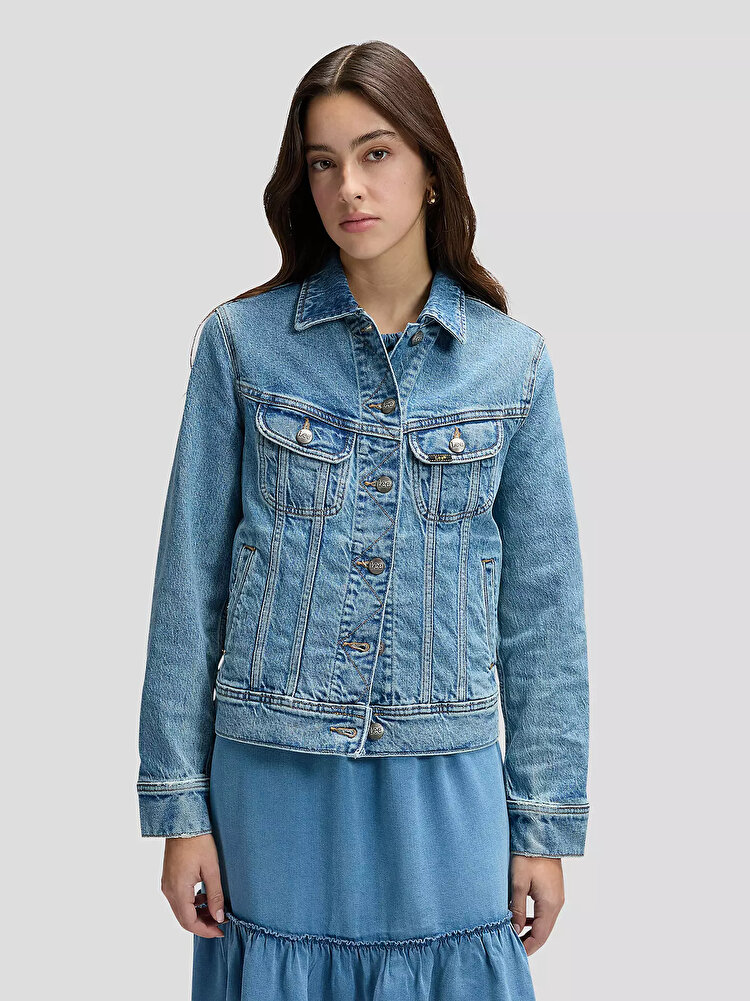 Куртка LEE Rider Jacket Regular Fit (112376956) Голубой