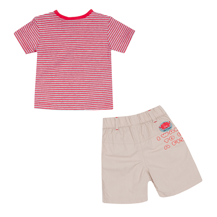 Костюм : Футболка и шорты AKR KIDS Bebe (00534) Красный