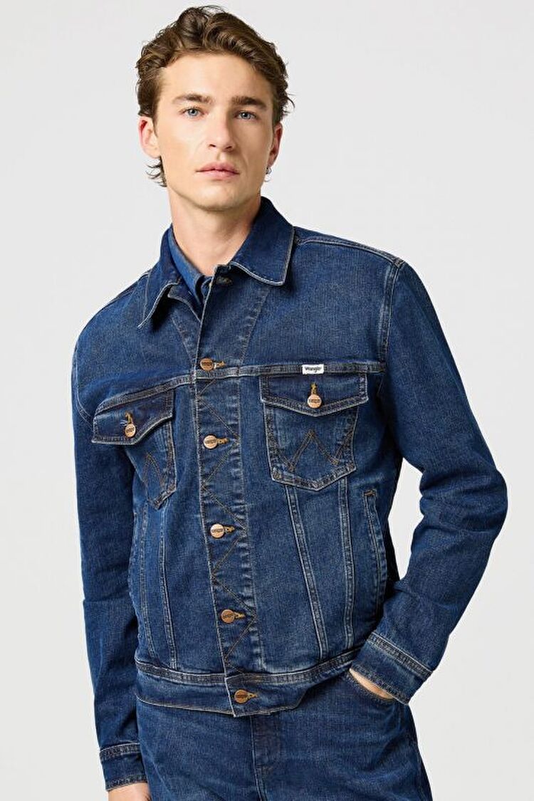 Куртка джинсовая Wrangler Classic Jacket Regular Fit (112362651) Синий Голубой