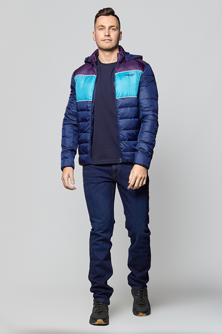Куртка стьобана Wrangler 3 Colour Puffer Jacket Regular Fit (W4729WM35) Синій