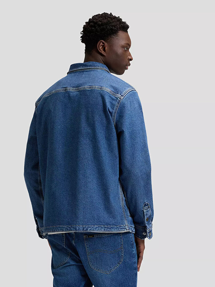 Сорочка-куртка LEE 2 POCKET OVERSHIRT Relaxed Fit (112377758) Блакитний
