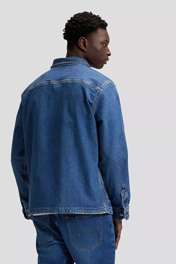 Сорочка-куртка LEE 2 POCKET OVERSHIRT Relaxed Fit (112377758) Блакитний