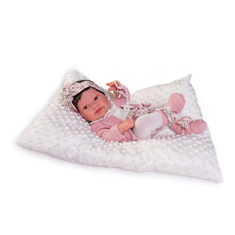 Лялька Recién Nacida Pipa con pendientes y cojín de algodón 42 см ANTONIO JUAN (50036)