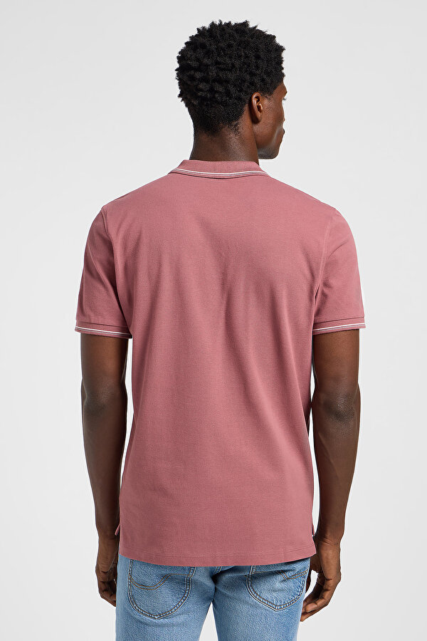 Поло LEE Pique Polo Henna (112363661) Темно-розовый