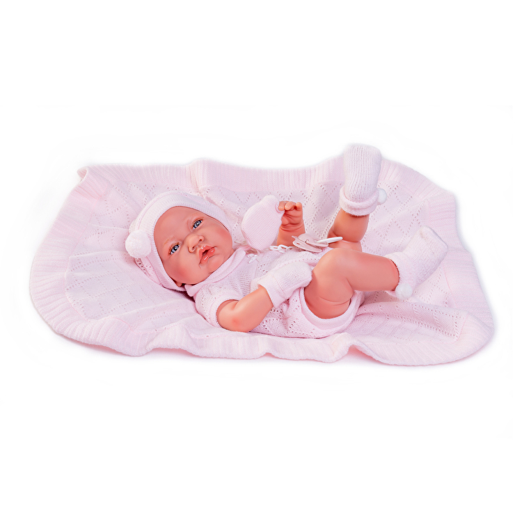 Пупс Recién Nacida con toquilla de punto 42 см ANTONIO JUAN (50064)