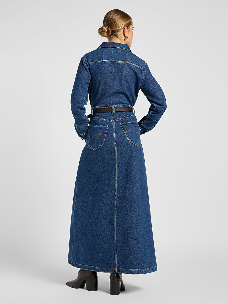 Платье LEE MAXI DENIM UTILITY DRESS Regular Fit (112370993) Синий