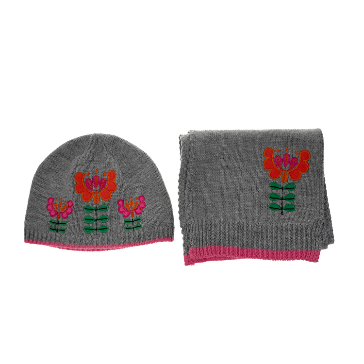 Комплект: Шапка, шарф Losan Kids girls (226-A200AD/540) Сірий