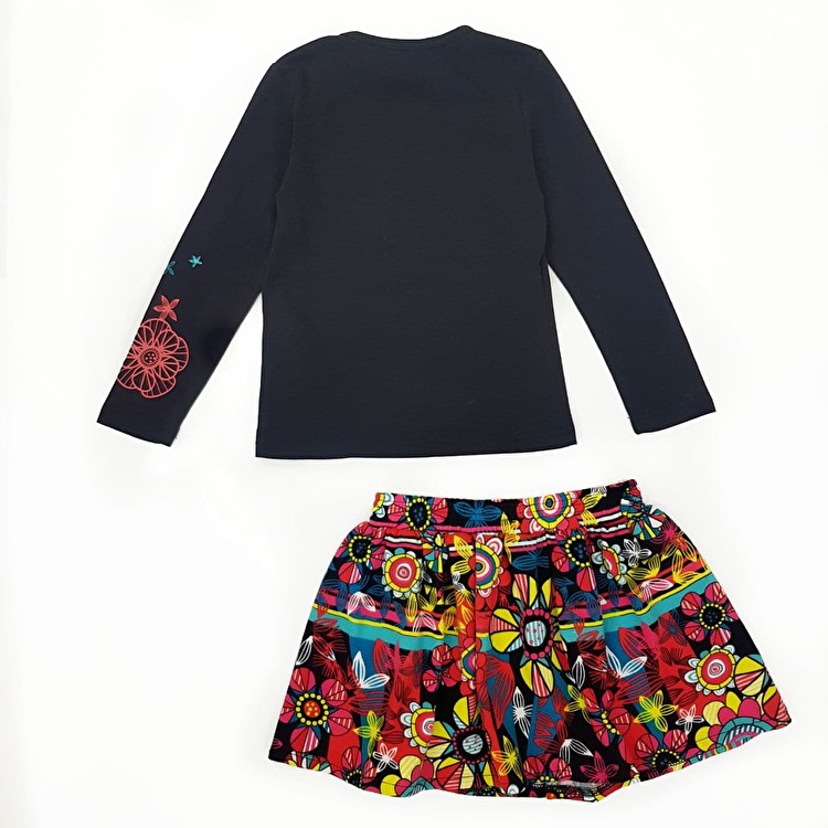 Комплект: Джемпер, спідниця Losan Kids girls (526-8006AD/63_pp) Чорний