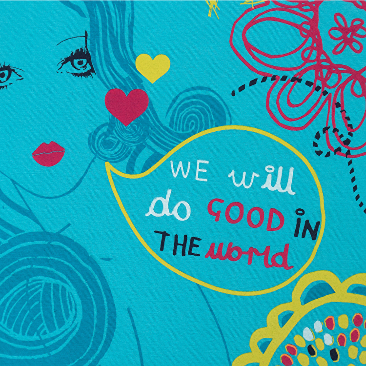 Футболка Losan Creem girls (314-1215AB/39) Бірюзовий