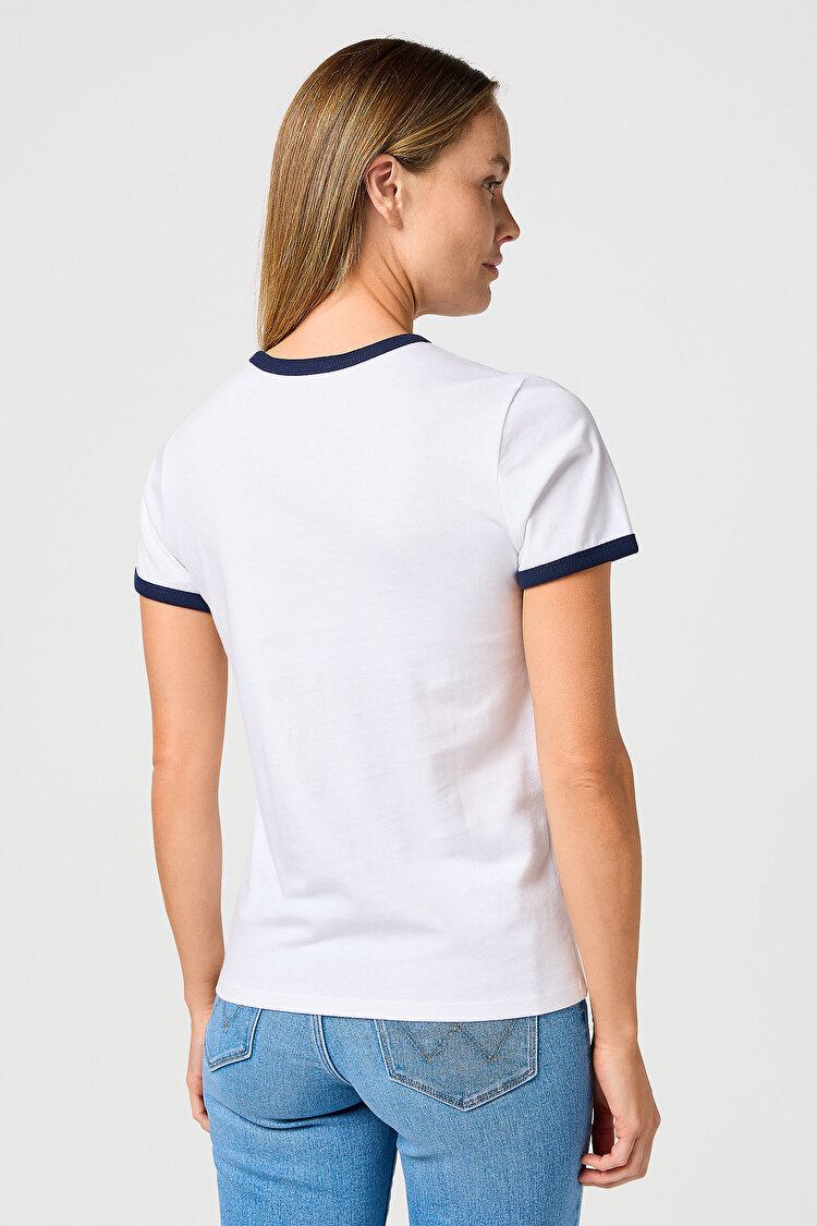 Футболка Wrangler Ringer Tee (112362321) Белый