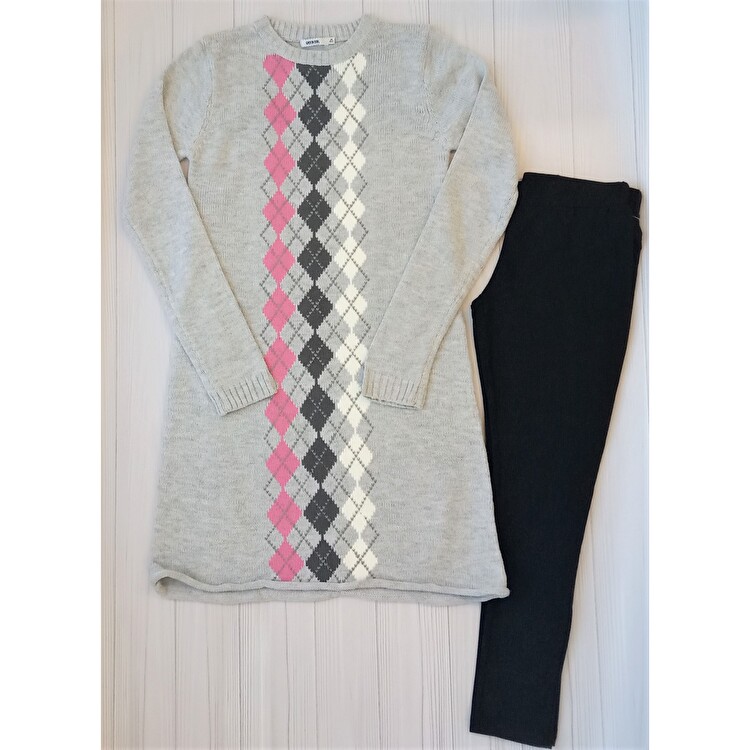 Комплект: Туніка з легінсами Losan Creem girls (024-8002AB/582) Світло-сірий