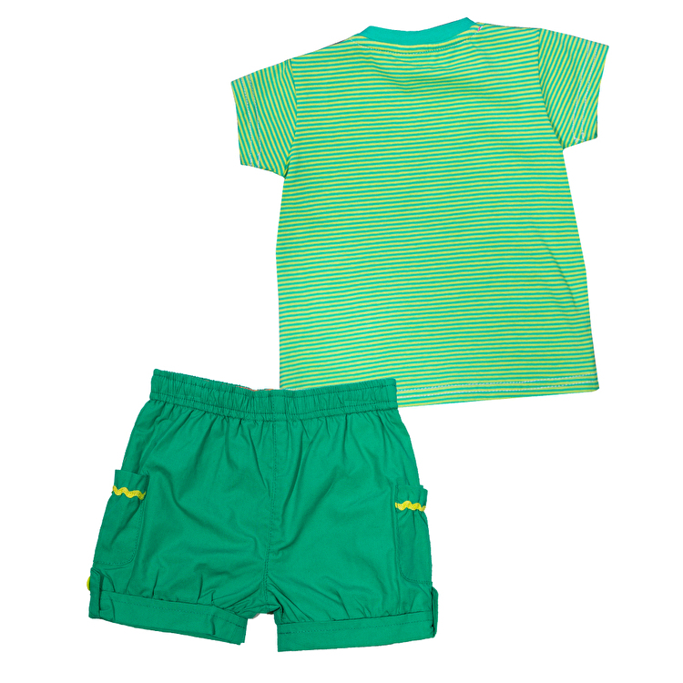 Костюм : Футболка и шорты MIOBIC Bebe (009516) Зеленый