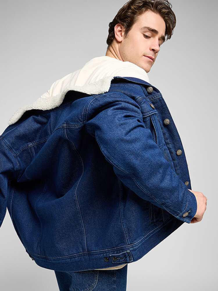 Шерпа LEE Sherpa Jacket Regular Fit (112370428) Синій