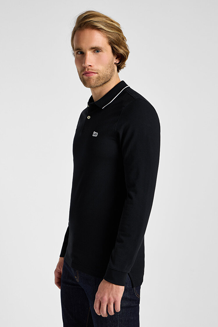 Поло LEE LS Pique Polo Regular Fit (112322786-L61VRL02) Черный