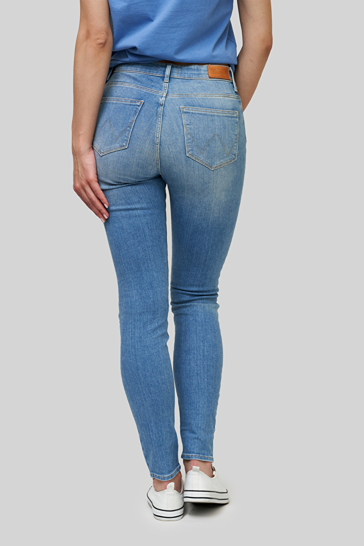 Джинси Wrangler High Rise Skinny Skinny Fit (W27HGU241) Блакитний