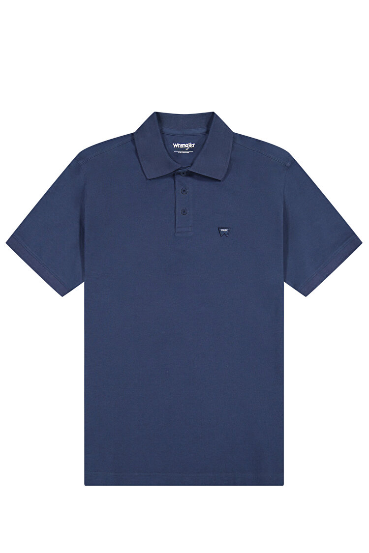 Поло Wrangler Polo shirt Regular Fit (112377978) Голубой