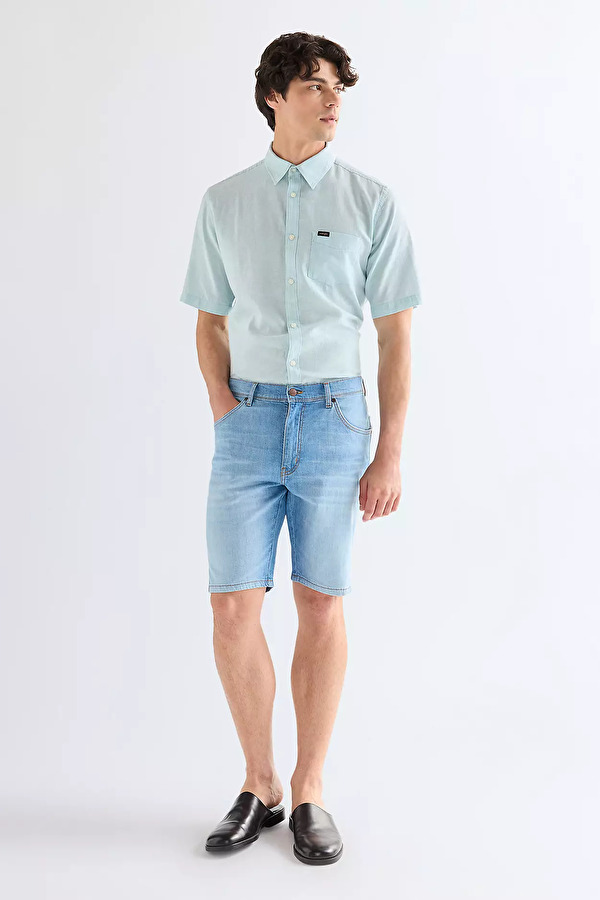 Шорти Wrangler Texas shorts Regular Fit (112378706) Блакитний