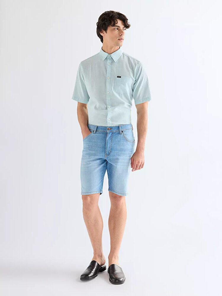 Шорты Wrangler Texas shorts Regular Fit (112378706) Голубой