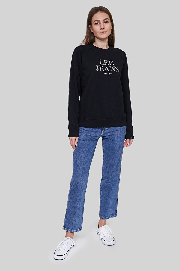 Свитшот LEE Crew Neck Sweatshirt Regular Fit (L53ATX01) Черный