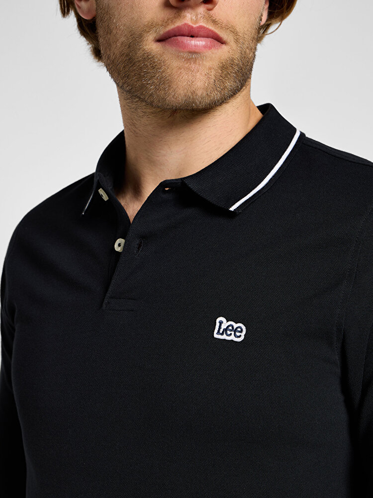 Поло LEE LS Pique Polo Regular Fit (112322786-L61VRL02) Чорний