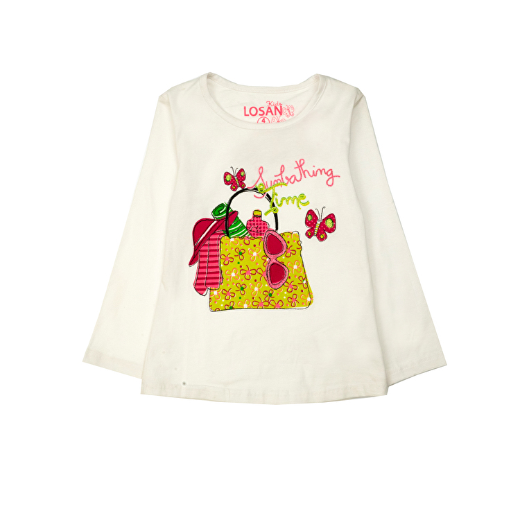 Футболка с длинным рукавом Losan Kids boys (416-1014AD/001) Белый