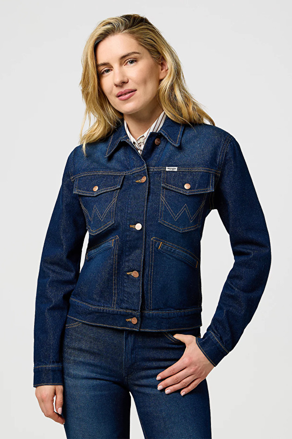 Куртка джинсова Wrangler Heritage Jacket Multiple Fits (112373035) Синій