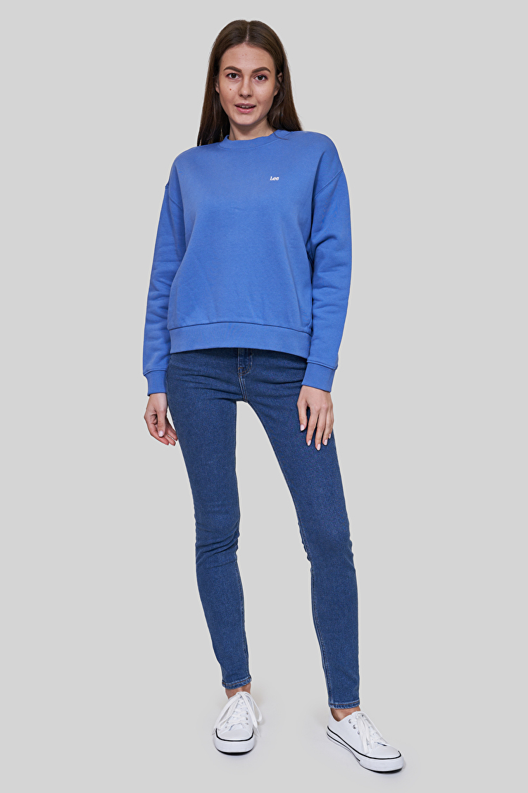 Свитшот LEE Crew Neck Sweatshirt Relaxed Fit (L53LRYSV) Голубой