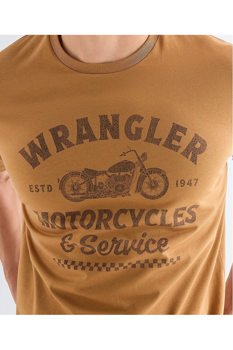 Футболка Wrangler Americana Tee Regular Fit (112377952) Бежевый
