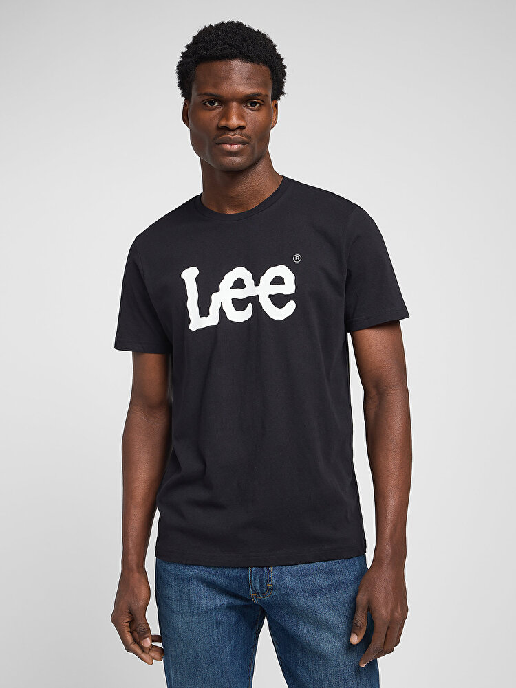 Футболка LEE WOBBLY LOGO TEE Regular Fit (112116120) Чорний