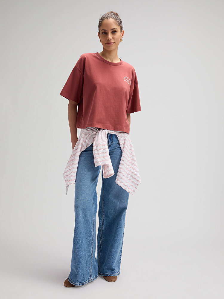 Футболка LEE LEE CRAFTED TEE Relaxed Fit (112377784) Коричневый