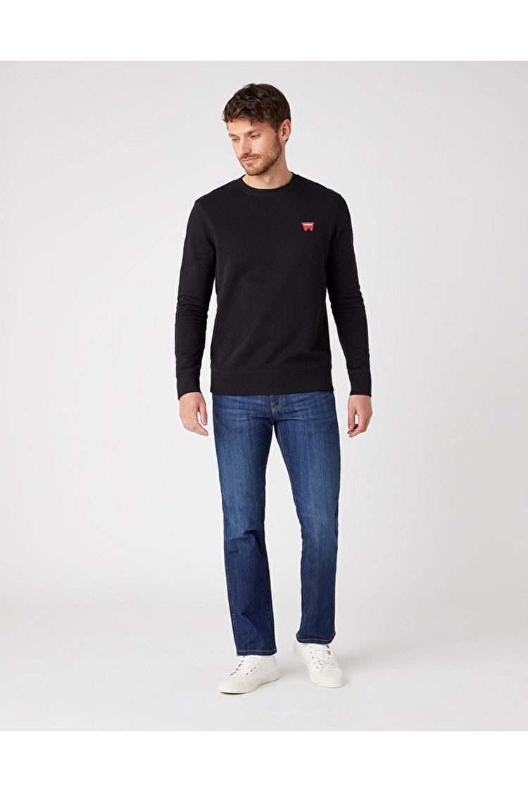 Свитшот Wrangler Sign Off Sweatshirt Regular Fit (W6589HA01) Черный