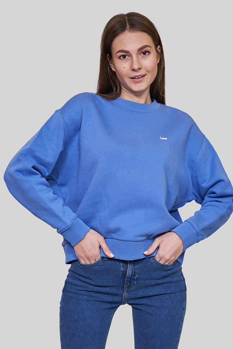 Свитшот LEE Crew Neck Sweatshirt Relaxed Fit (L53LRYSV) Голубой