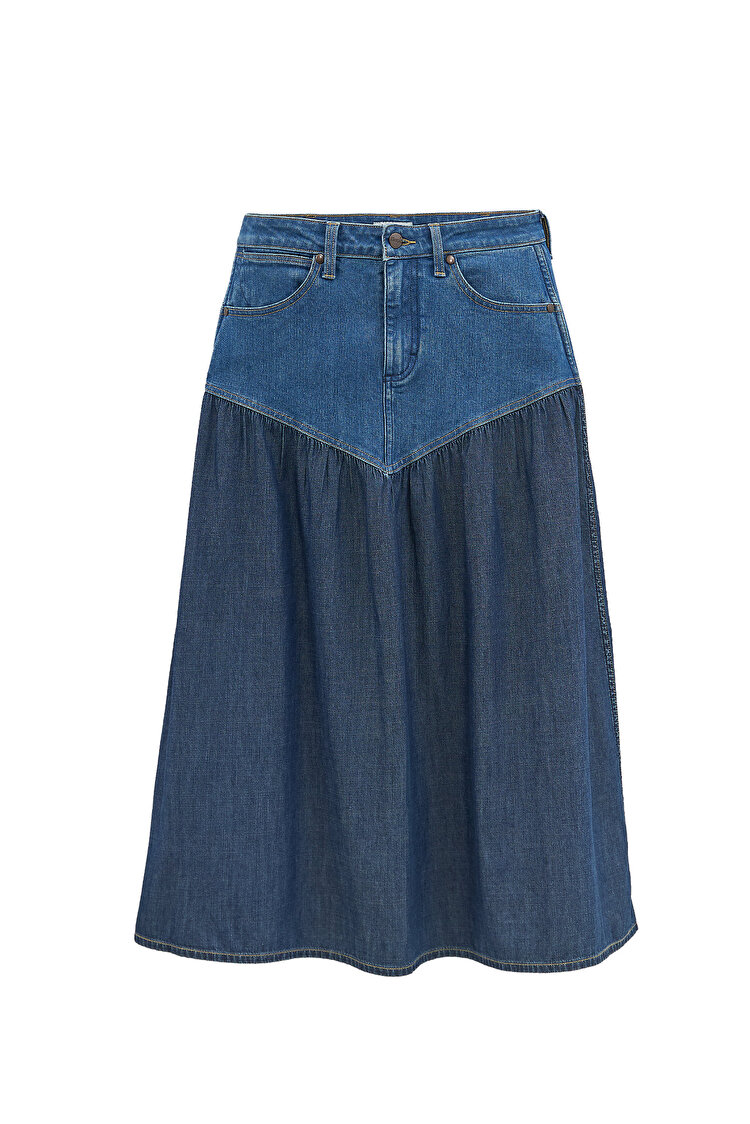 Юбка Wrangler BASQUE WAIST SKIRT Regular Fit (112378222) Синий