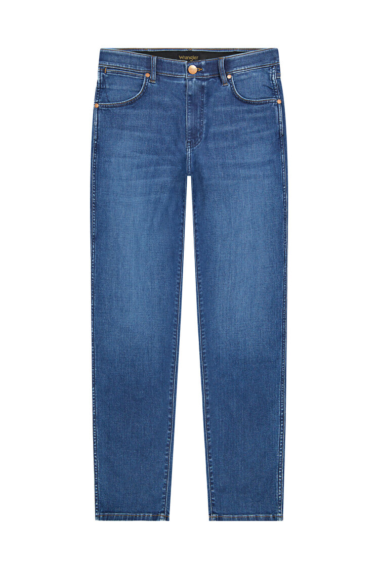 Джинсы Wrangler Larston Slim Fit (112378853) Голубой