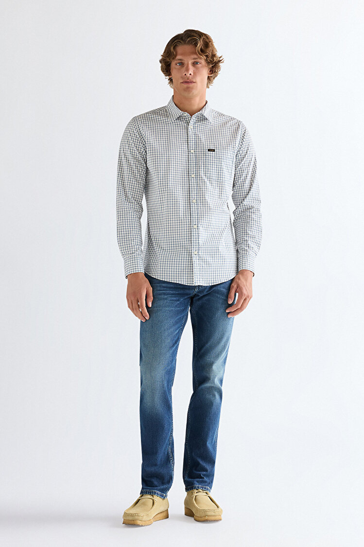 Рубашка Wrangler 1 PKT SHIRT Regular Fit (112378032) Голубой