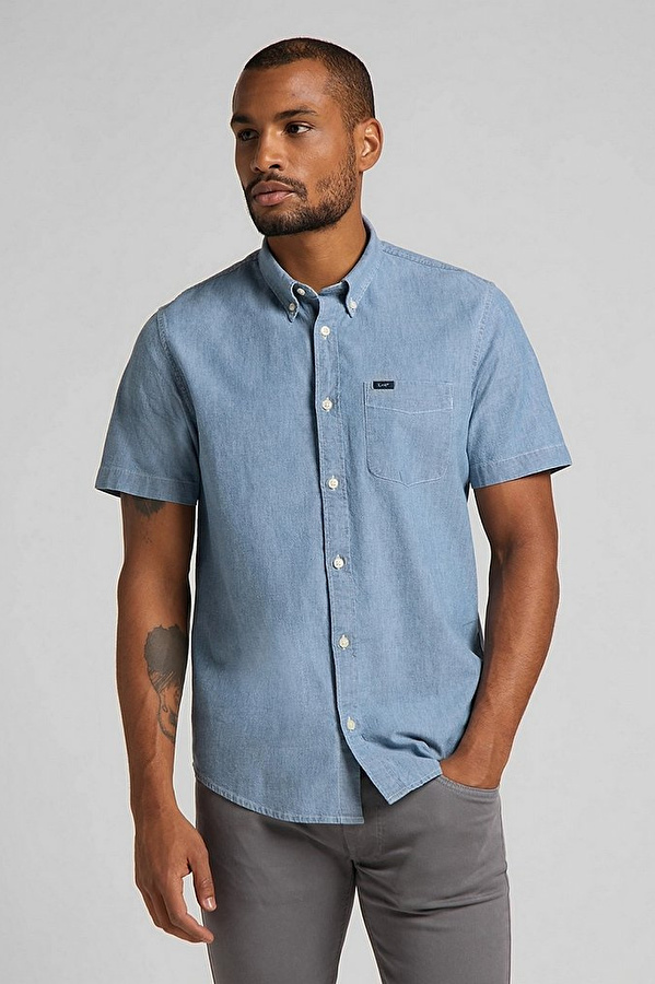 Сорочка LEE LEE BUTTON DOWN SS Regular Fit (L886QMQE) Блакитний