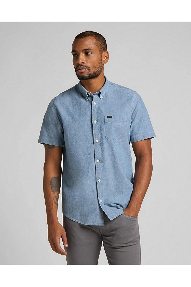 Сорочка LEE LEE BUTTON DOWN SS Regular Fit (L886QMQE) Блакитний