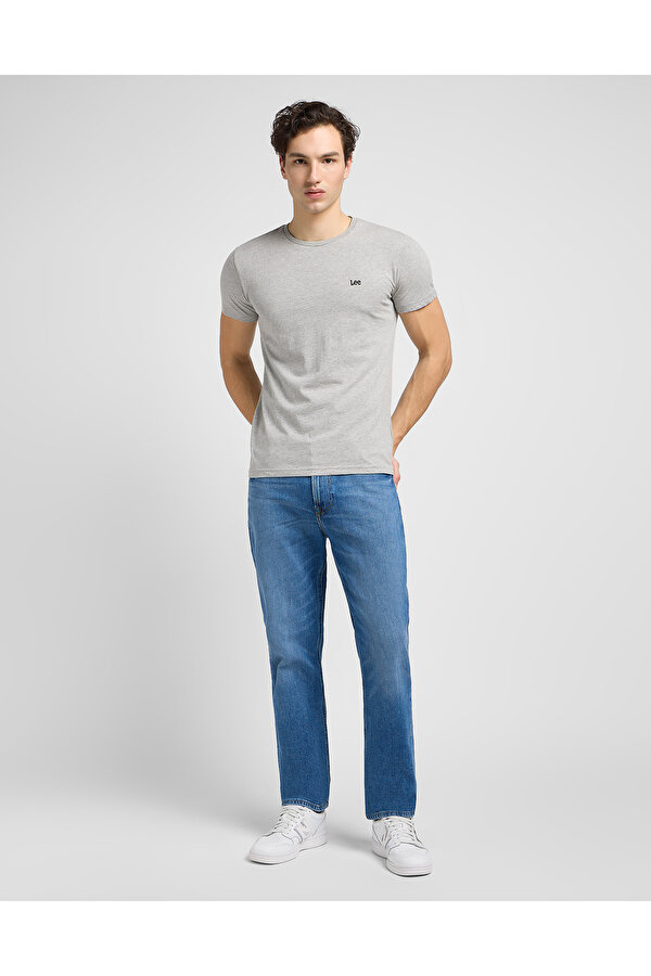 Футболка 2пак LEE Twin pack Crew Slim Fit (112142481) Серый + черный