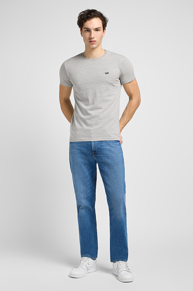 Набір футболок твін-пак LEE Twin pack Crew Slim Fit (112142481-L64NCESE) Сірий + чорний