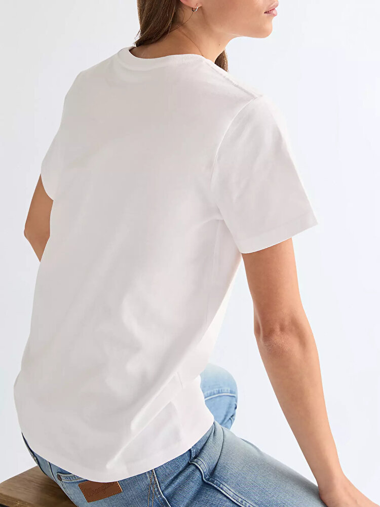 Футболка Wrangler Sign Off Tee Slim Fit (112373024) Белый