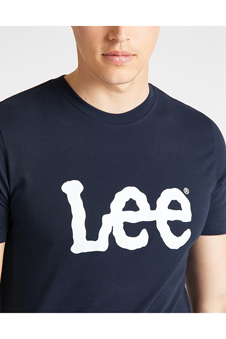Футболка LEE WOBBLY LOGO TEE Regular Fit (112116126) Темно-синій