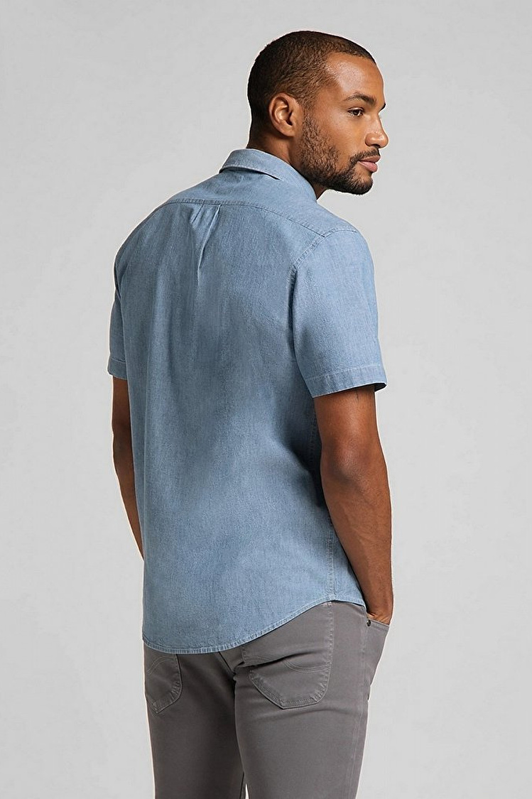 Рубашка LEE LEE BUTTON DOWN SS Regular Fit (L886QMQE) Голубой