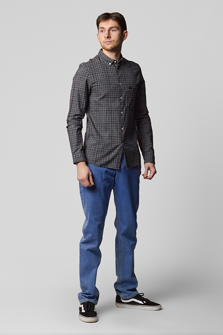 Сорочка LEE Slim Button Down Slim Fit (L66XZHEM) Чорний