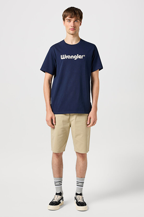 Футболка Wrangler Logo Tee (112350524) Синий