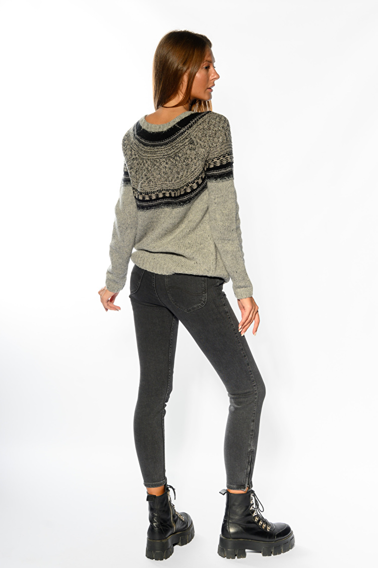Джемпер LEE Fair Isle Crew Knit Regular Fit (L52JAF37) Серый