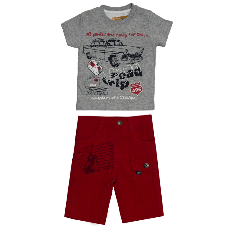 Комплект: Футболка та шорти Losan Mc baby boys (017801803/582) Світло-сірий