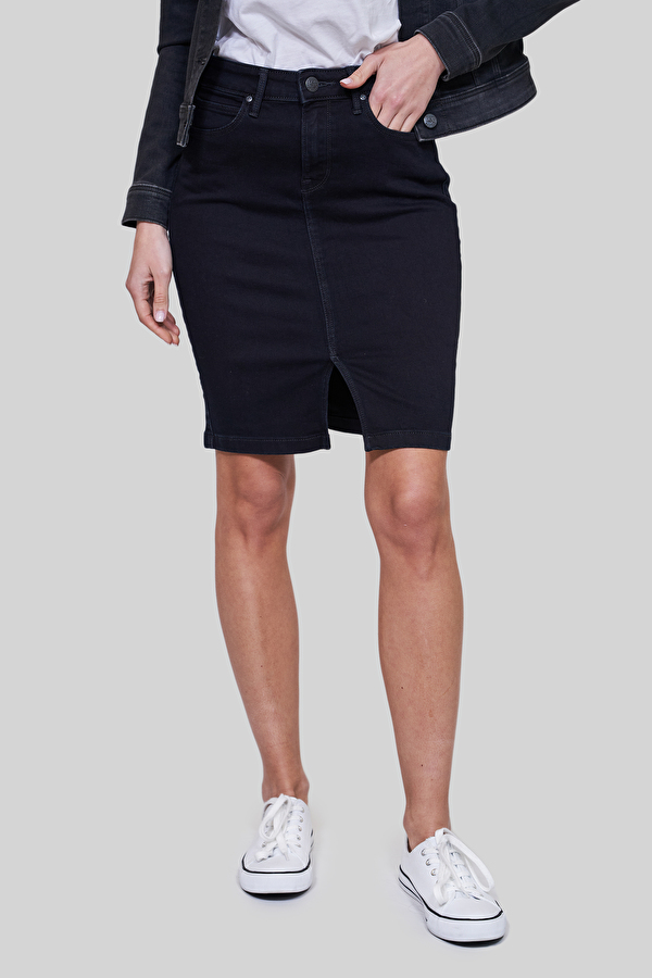 Юбка джинсовая Lee Pencil Skirt Slim Fit (L38GPHBX) Черный