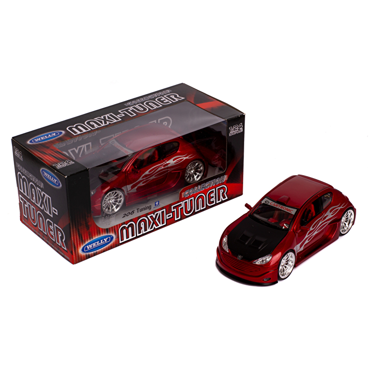 Модель автомобіля: Peugeot 1:24 Welly (22486W/RED)